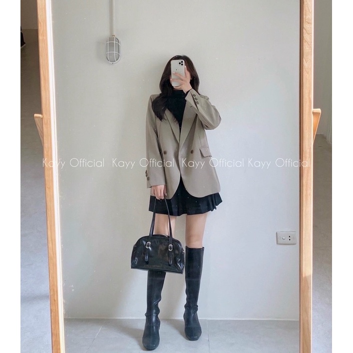 Áo vest blazer khuy chéo tay chính hãng Boiling 262