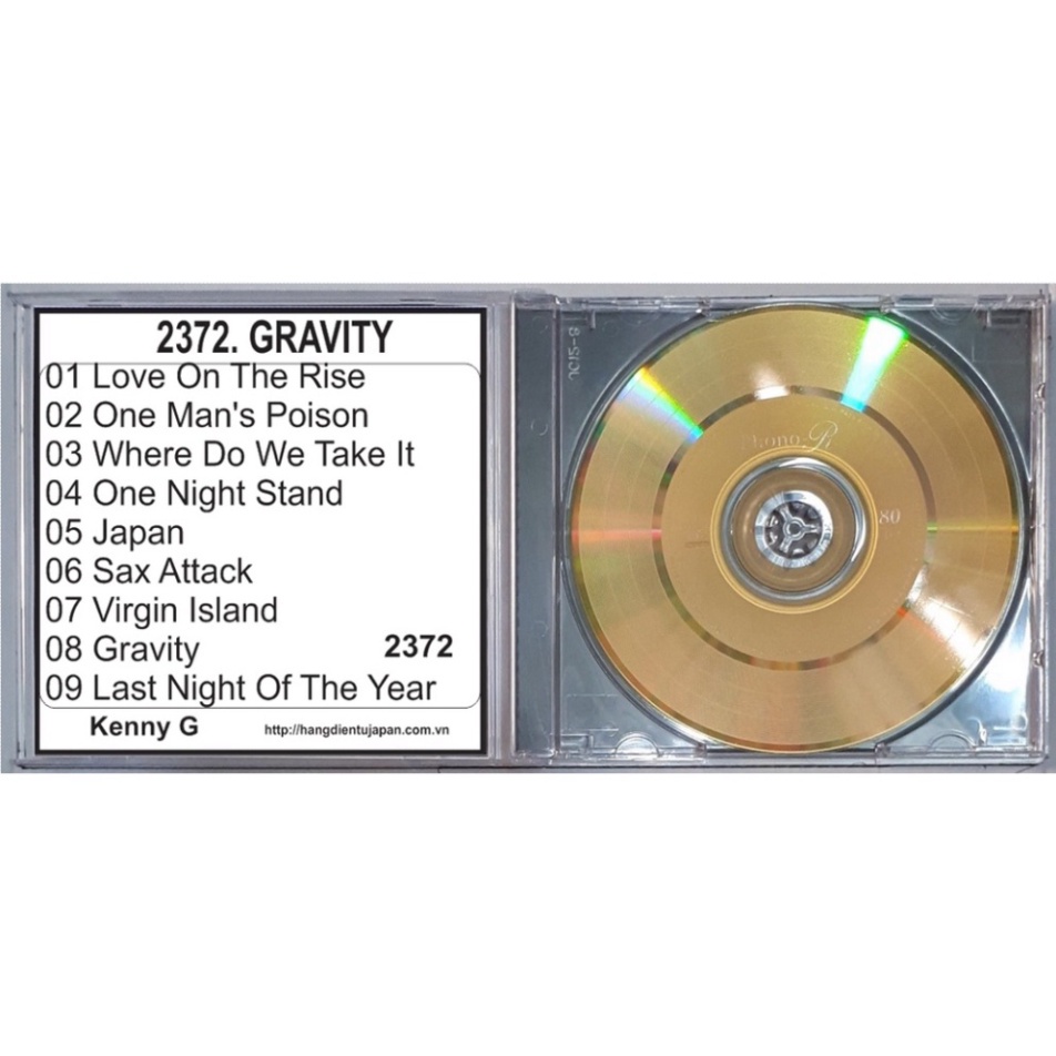 Bộ 5 CD nhạc hòa tầu Saxo Phone Kenny G ( 2370 - 2374 )
