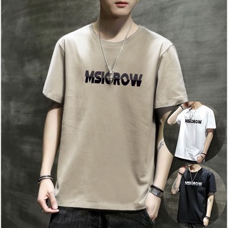 Áo thun tay ngắn in họa tiết chữ cái mẫu 2021 phong cách Hàn Quốc thời trang mới dành cho nam