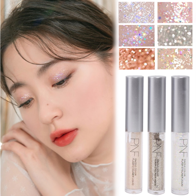 Phấn Mắt Dạng Lỏng 6 Màu Kim Cương Lấp Lánh Tự Nhiên Tinh Tế Làm Sáng Da Chống Nước Lâu Trôi