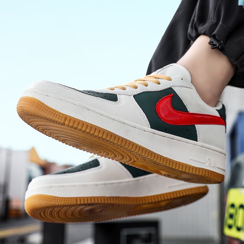 Giày thể thao AF1 đen trắng xanh Hot Trend nam nữ, Giày sneaker Force 1 xám dùng đi học,tập gym,chạy bộ