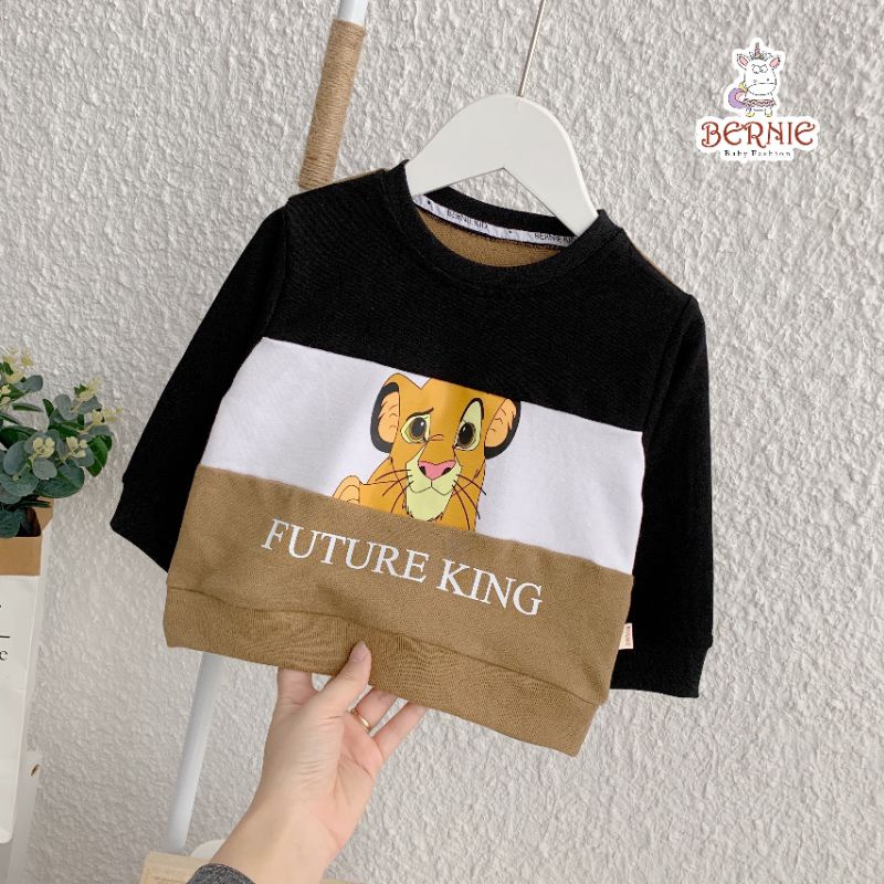 _Bộ cotton da cá Simbaking cho bé trai 9 đến 22kg
