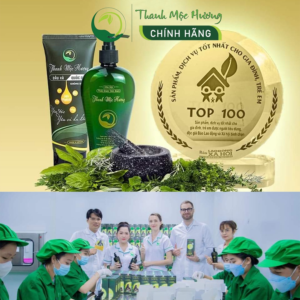 Cặp gội xả dược liệu thảo mộc Thanh Mộc Hương nuôi dưỡng tóc bóng khỏe