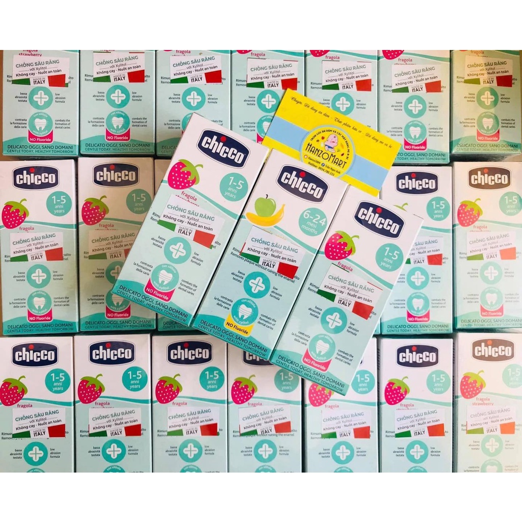Bàn chải silicon kem đánh răng nuốt được cho bé Chicco 6m+