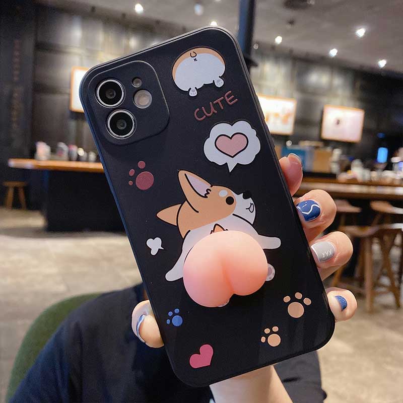 Ốp điện thoại họa tiết chú cún Corgi đáng yêu cho Iphone11 12 Pro Max 6 6s 7 8 Plus X Xs Xr Xsmax | BigBuy360 - bigbuy360.vn