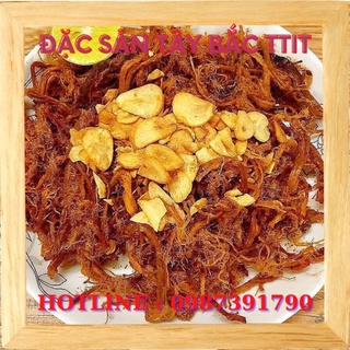 Khô heo khô gà cháy tỏi, thịt lợn cháy bơ tỏi nhà làm, đồ ăn vặt Hà Nội