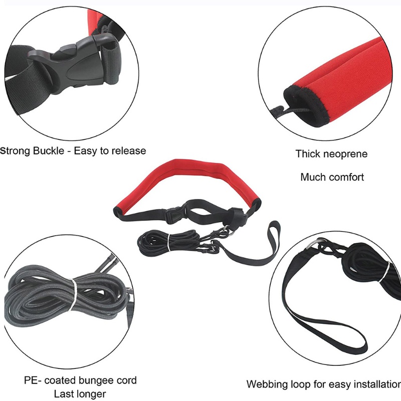 Dây Kháng Lực 2m Co Giãn Dùng Tập Bơi Chuyên Dụng