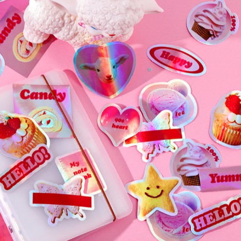 <Video Review> Set 24 Sticker Hình Dán Họa Tiết Retro Cá Tính Trang Trí Sổ Tay Nhật Ký Điện Thoại M005