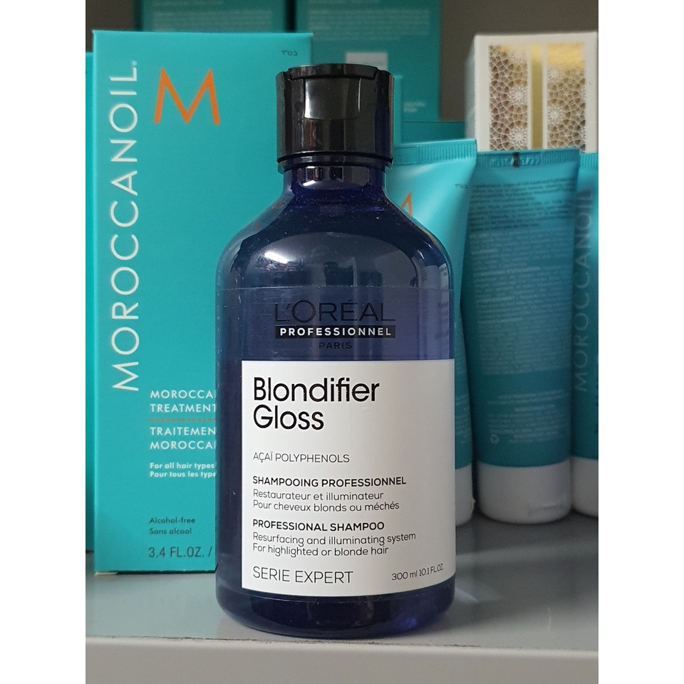 Dầu gội xả chăm sóc tóc tẩy nhuộm sáng mầu Loreal Professionnel Blondifier 300ml-500ml-1500ml