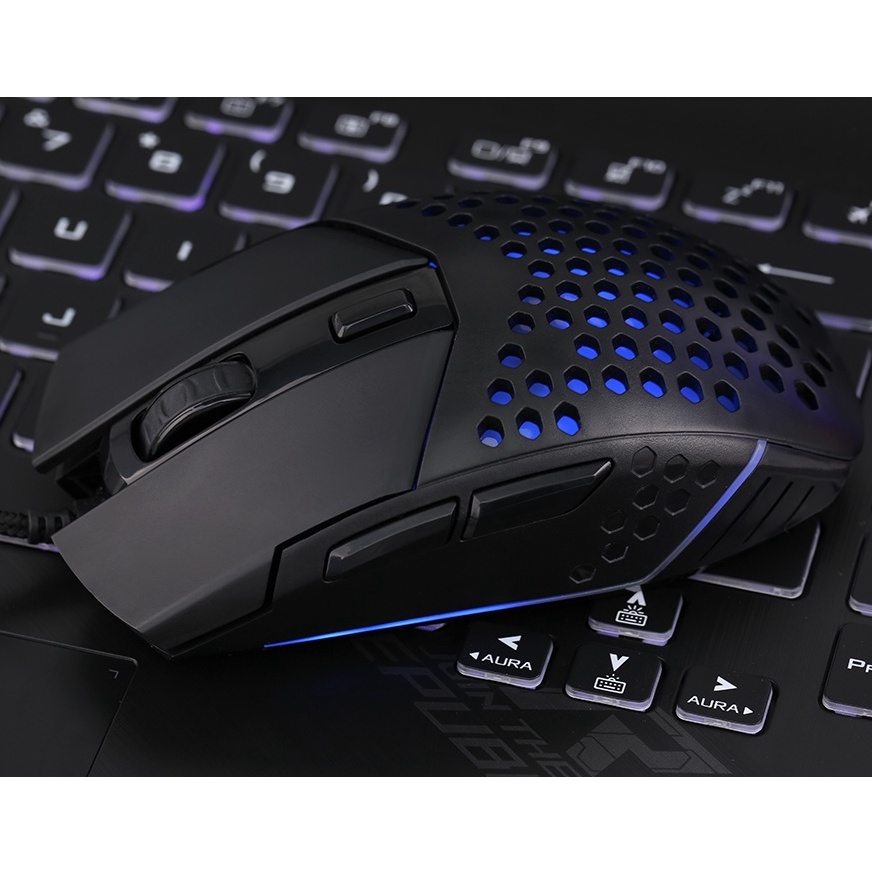 Chuột Có Dây Gaming Zadez G151M Đen 3200 DPI - Hàng chính hãng - BH 12 tháng