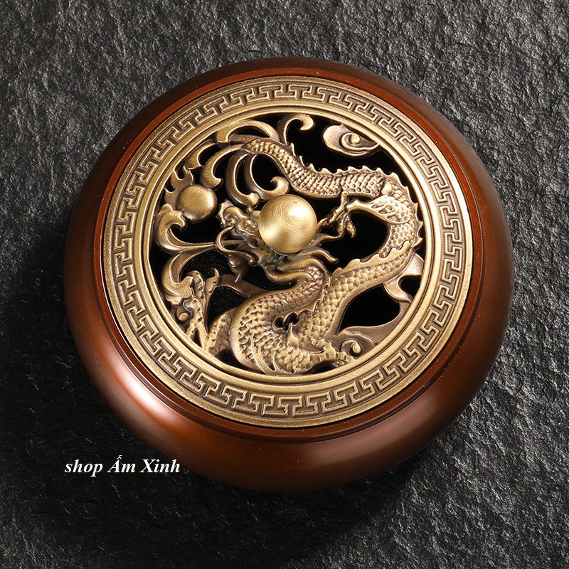 LƯ HƯƠNG ĐỐT TRẦM BẰNG ĐỒNG NGUYÊN CHẤT