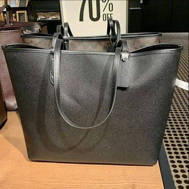 Túi xách REVERSIBLE CITY TOTE IN SIGNATURE CANVAS COACH F78256