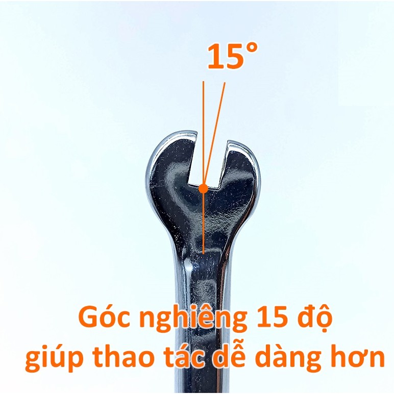 Cờ lê cân vành xe máy hai đầu 4.5mm HOTSSMAN bằng thép Crôm Vanadium