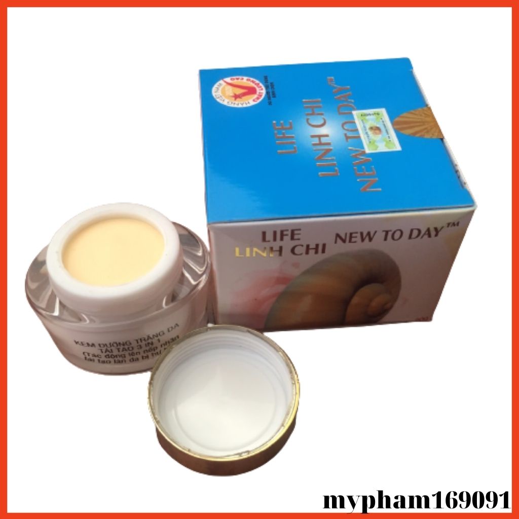 Kem dưỡng trắng da mặt tái tạo 3 in 1 New Today linh chi 20g