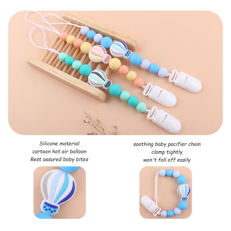 Kẹp Núm Ti Giả Bằng Silicon Hình Hoạt Hình Dễ Thương Cho Bé Sơ Sinh Mọc Răng