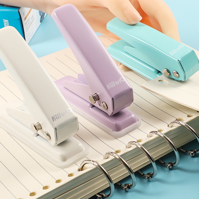 Dụng cụ bấm lỗ giấy mini một lỗ với vòng sắt dùng cho trang trí