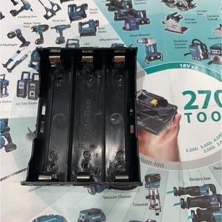 Khay cân bằng gắn 3 cell pin 18650, nhựa ABS đẹp - bền. BN.
