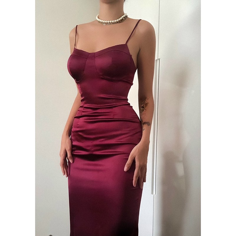 đầm cup ngực body dáng dài