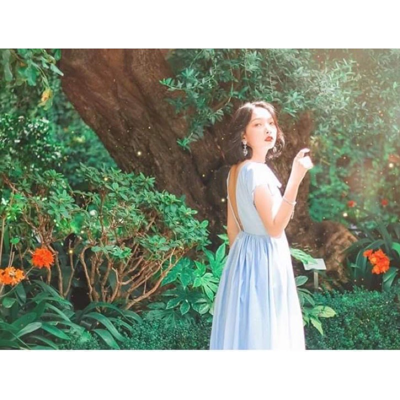 Đầm Mary xoè tầng màu xanh hai phiên bản tha hồ lựa chọn ạ | BigBuy360 - bigbuy360.vn