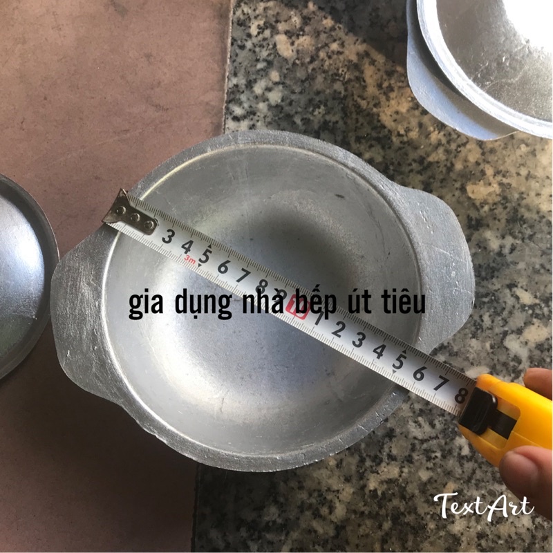 Nồi gang niêu đúc nút vặn đẹp bền 5 size