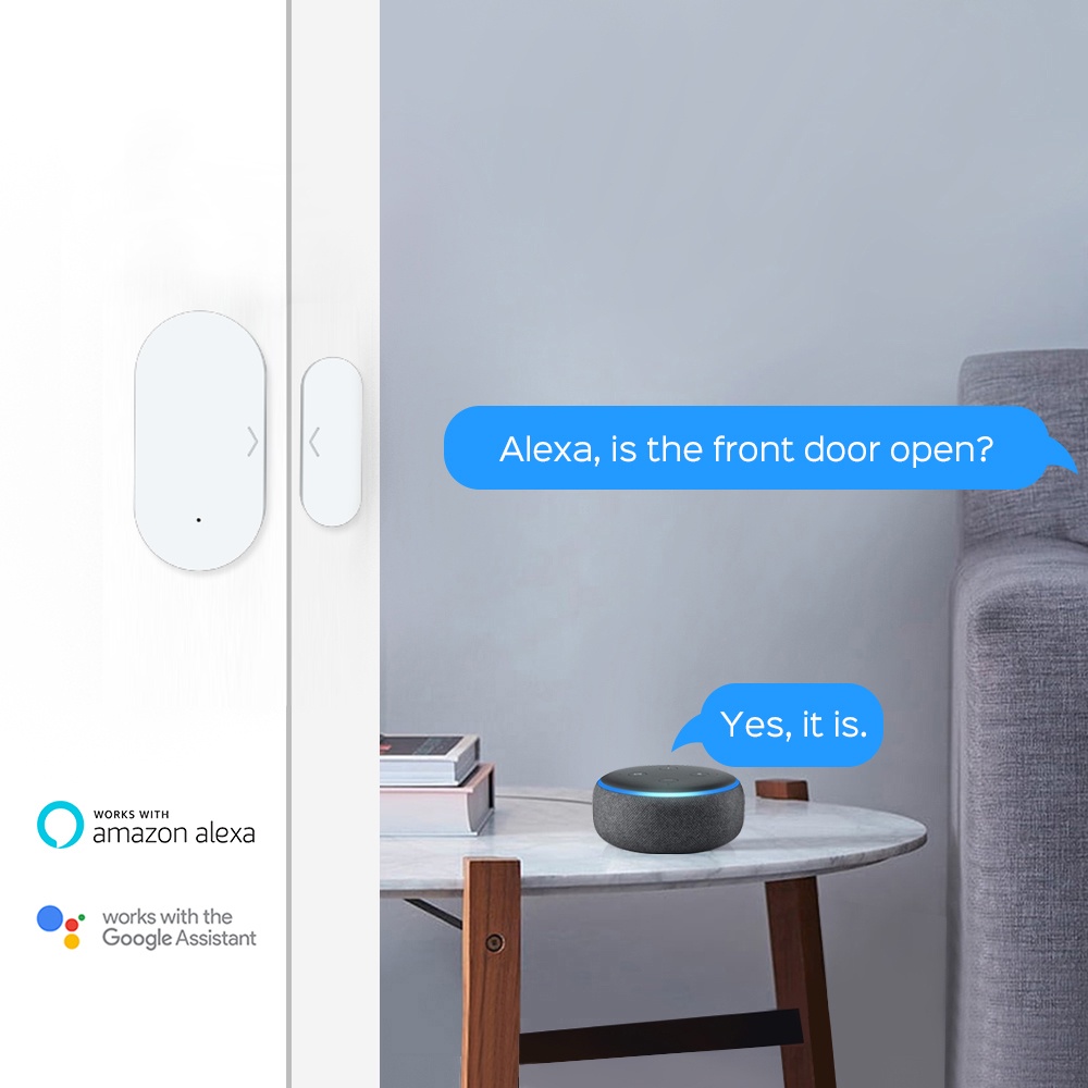 Thiết bị theo dõi đóng mở cửa SMATRUL Tuya Zigbee thông minh có từ tính hỗ trợ Alexa Google