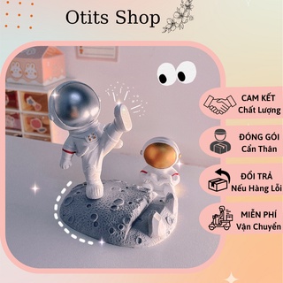 Giá đỡ điện thoại để bàn phi hành gia cute dễ thương, Giá đỡ ipad để bàn hình phi hành gia decor bàn làm việc