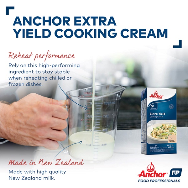 Cooking Cream  Anchor  New Zealand hộp 1L