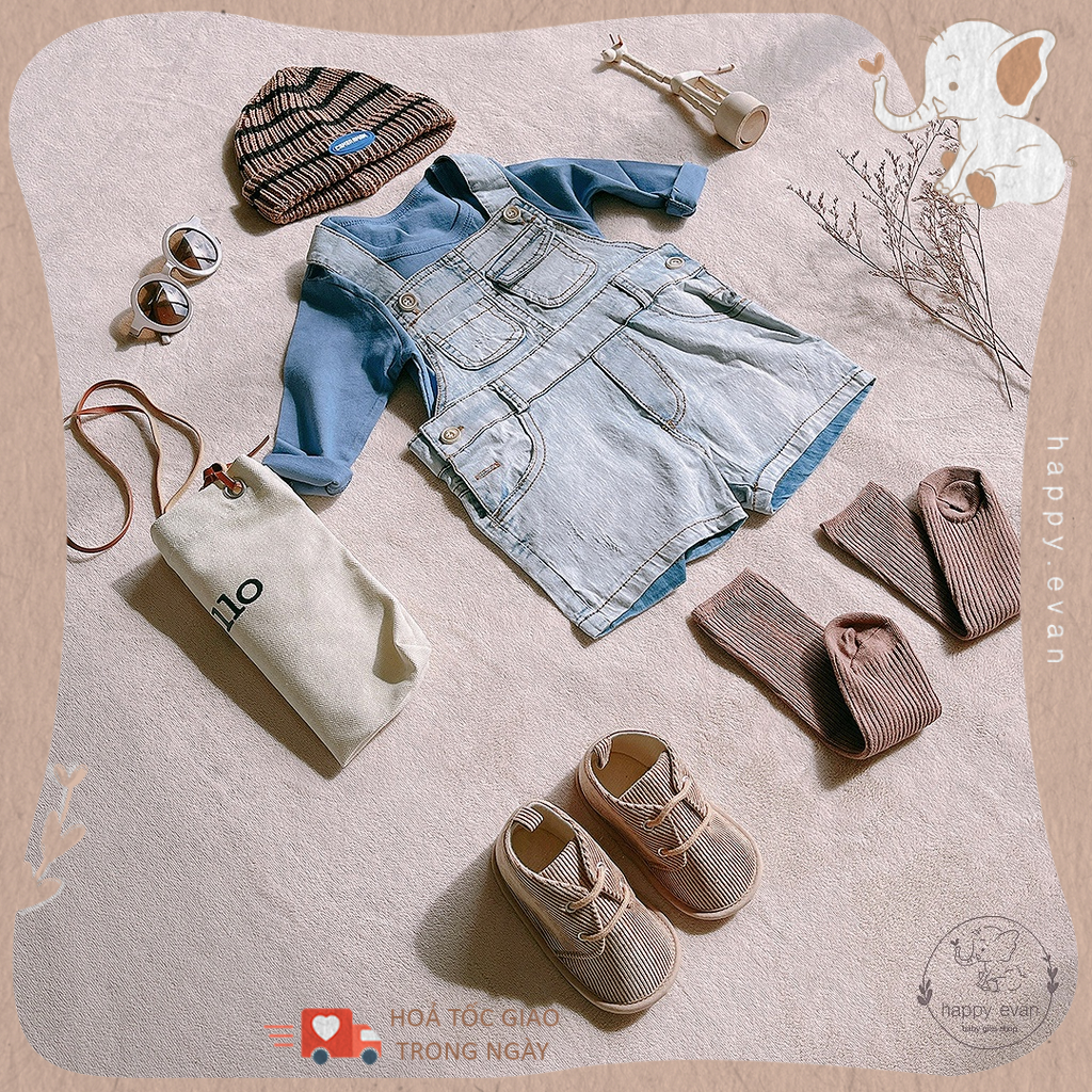 🅷.🄴🅅🄰🄽[Form đặc biệt] Giày vải thời trang siêu nhẹ, chất nhung tăm cho bé trai, phù hợp đi chơi, các dịp đặc biệt.