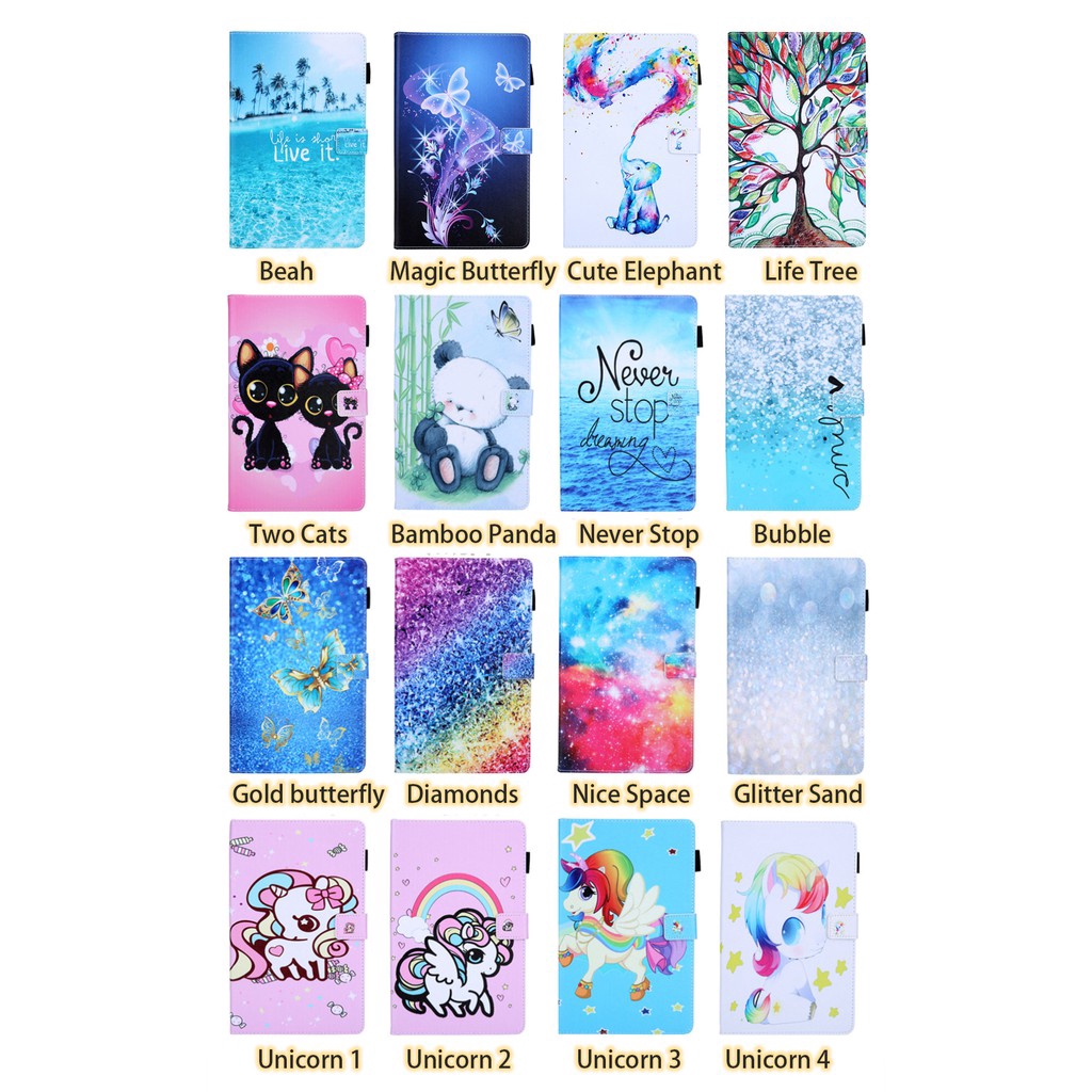 Bao da máy tính bảng nắp lật kiêm giá đỡ có ngăn đựng thẻ cho Samsung Tab A 8.0 T290 SMT295 | BigBuy360 - bigbuy360.vn