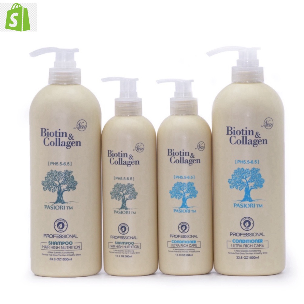 Cặp dầu gội xả Biotin Collagen Trắng 1000ml  - mypham.lavi