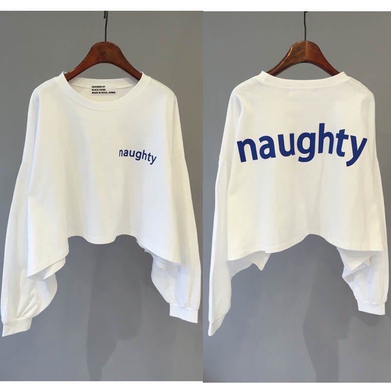 Áo Khoác Sweater Mỏng Dáng Rộng Ngắn In Chữ Kiểu Hàn Quốc Thời Trang 2022 Cho Nữ