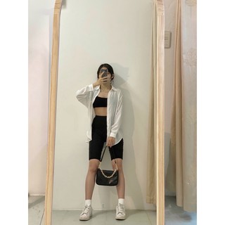 Áo sơ mi đũi mềm basic