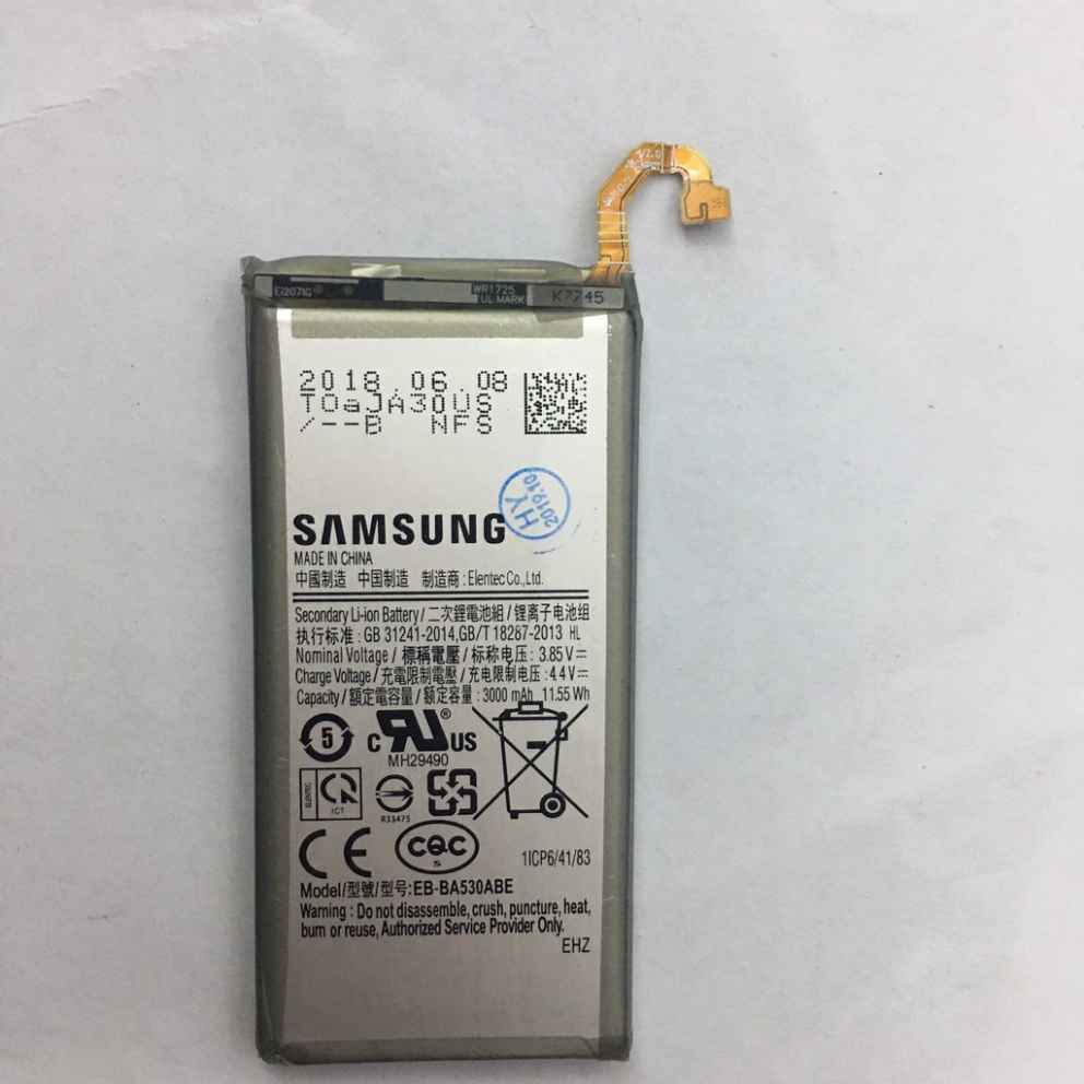 Pin Samsung A8 2018 / A530 / EB-BA530ABE / 3000mAh / Pin zin hãng bóc máy