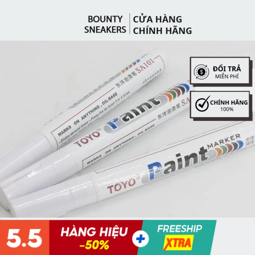 Bút Repaint Giày Đế Trắng Toyo Paint Sa101 - Hàng Chính Hãng - Bounty Sneakers