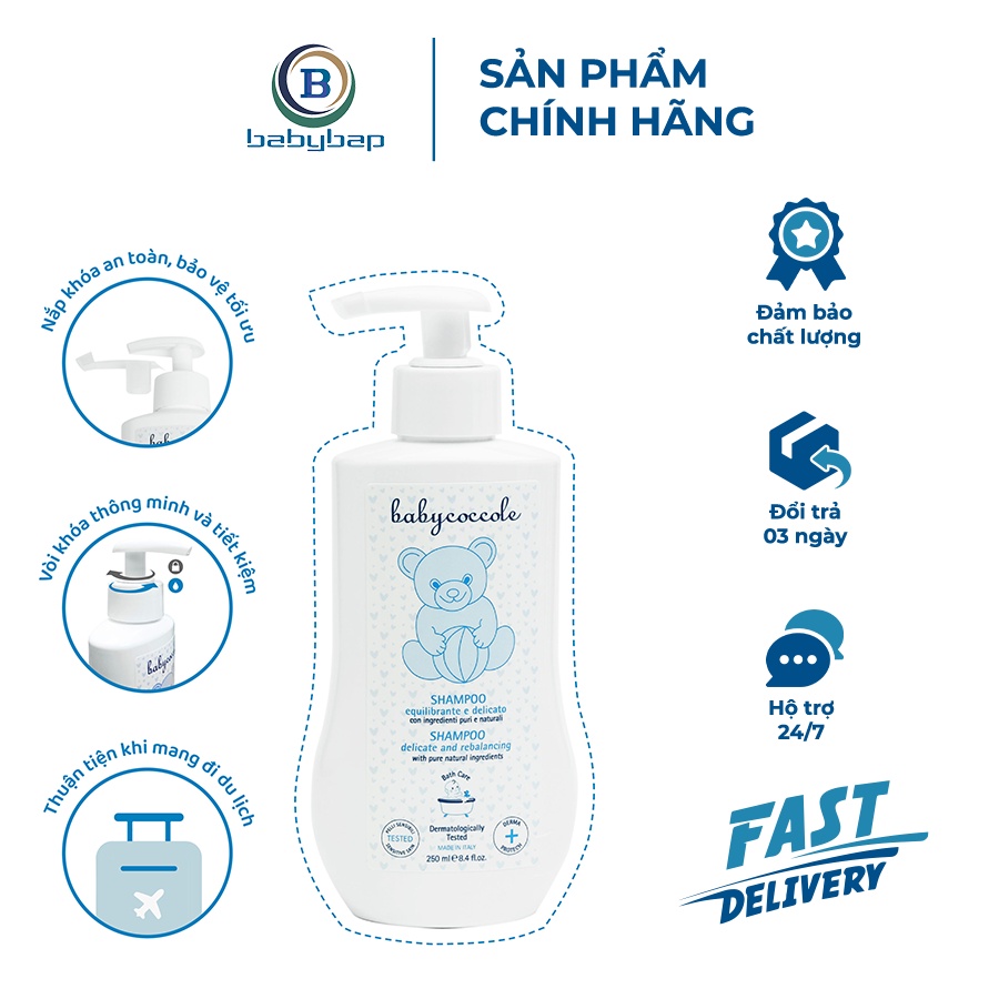 Dầu Gội Chiết Xuất Hoa Sen Babycoccole 0M+ An Toàn Cho Trẻ Sơ Sinh
