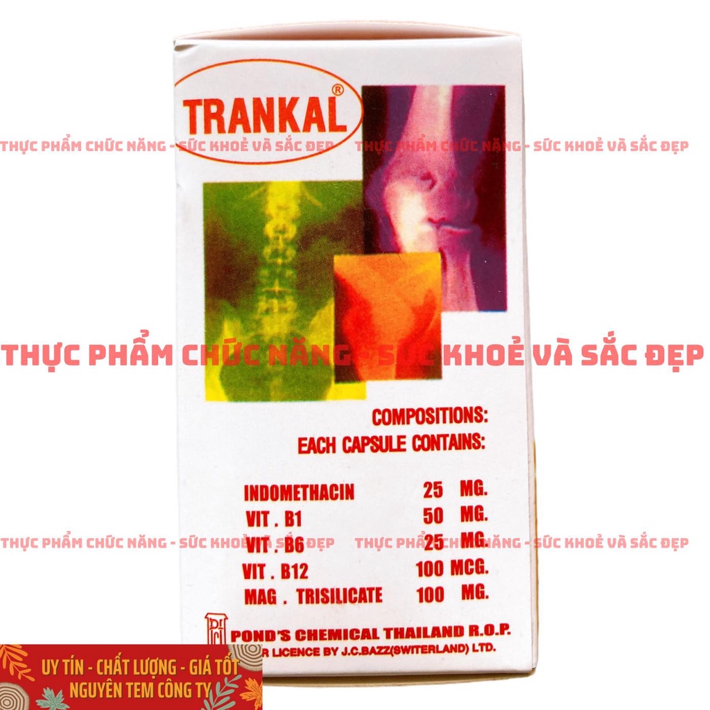 TRANKAL Viên Thấp Khớp - Lọ 30 Viên
