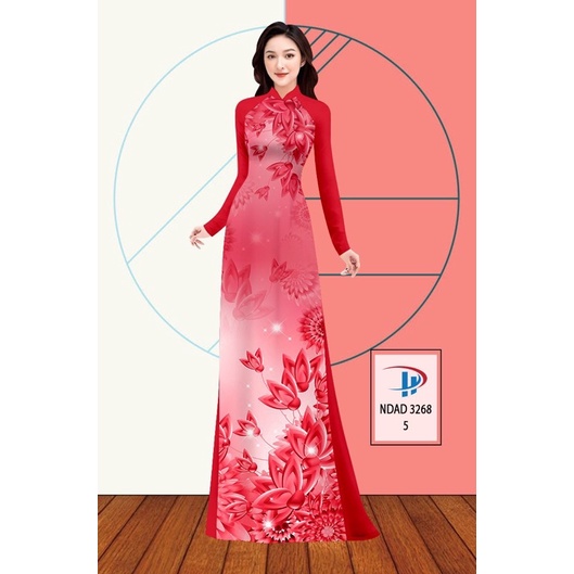 Vải may áo dài 3D cao cấp sang trọng.Có clip vải thật