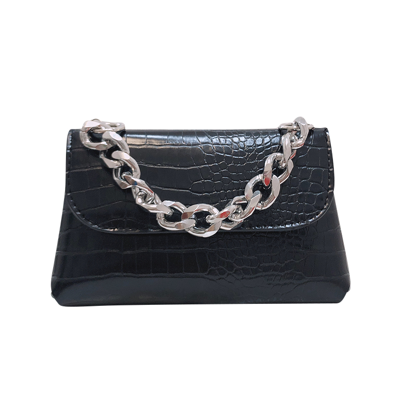 Túi Đeo Chéo Màu Đen Thiết Kế Đơn Giản Thời Trang Dành Cho Nữ