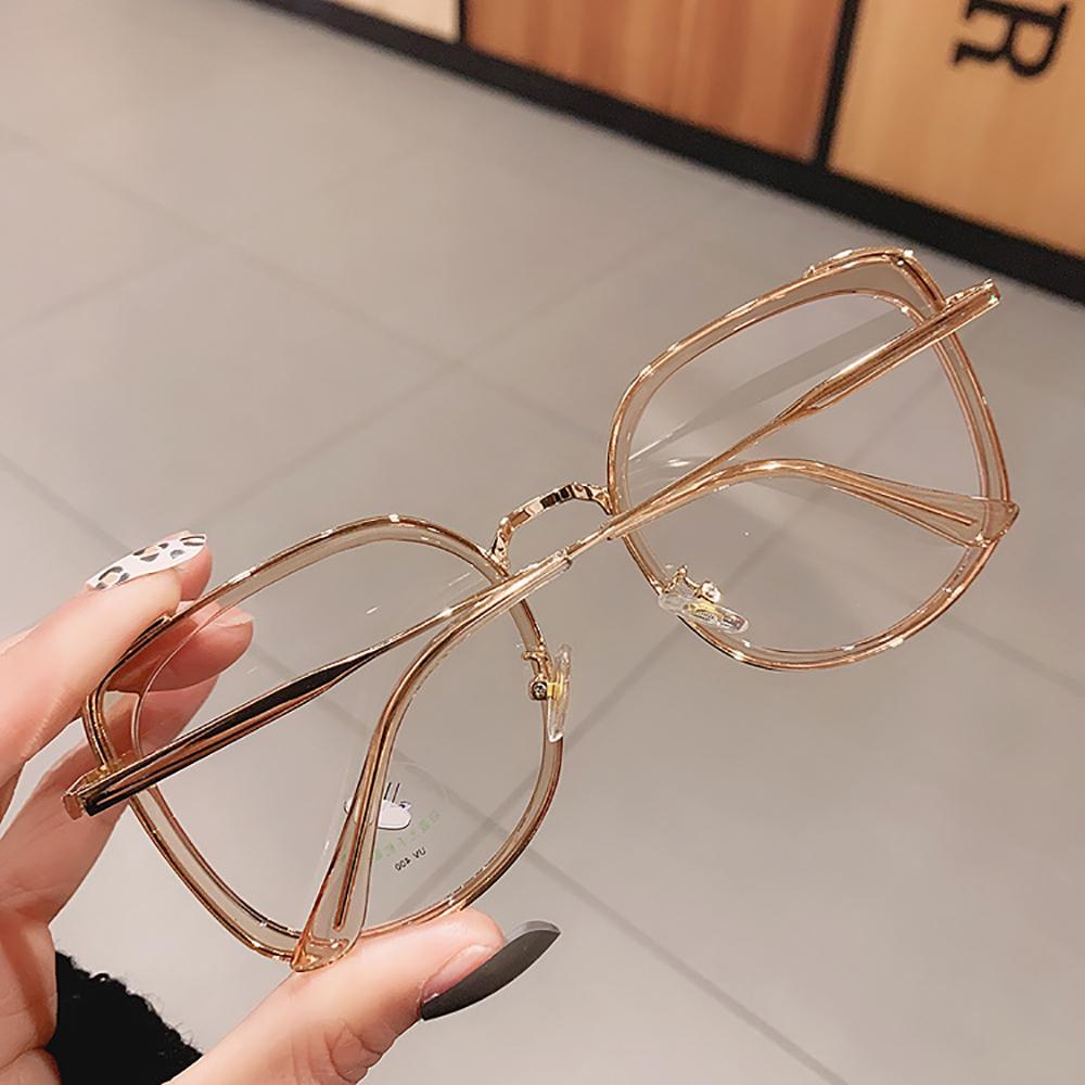 Mắt Kính Gọng Nhựa Trong Suốt Phong Cách Retro Dành Cho Nam Nữ