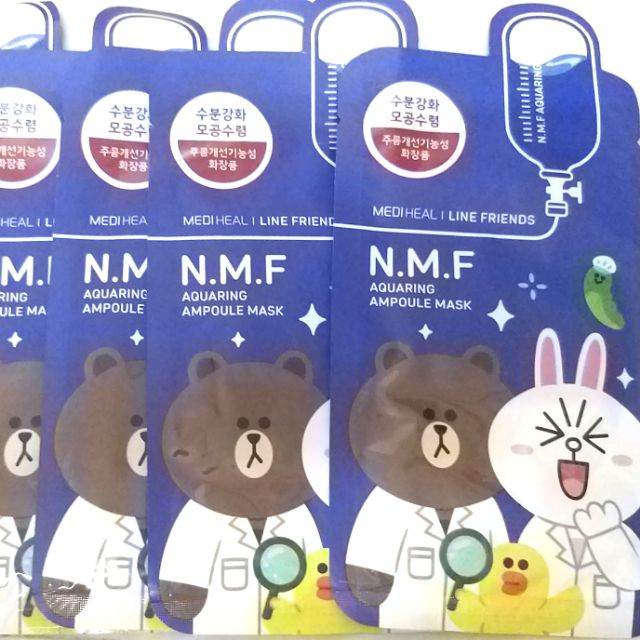 MẶT NẠ GIẤY HÌNH THÚ MEDIHEAL AMPOULE MASK X LINE FRIENDS 