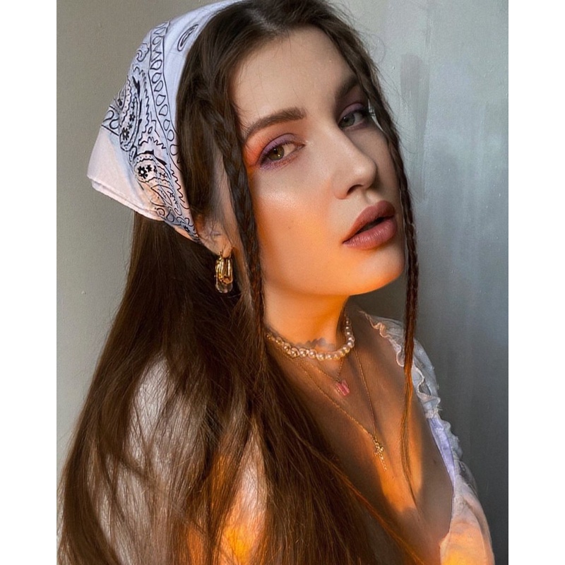 Khăn choàng cổ thể thao in họa tiết hoa hai mặt phong cách hip hop thời trang cho nam và nữ