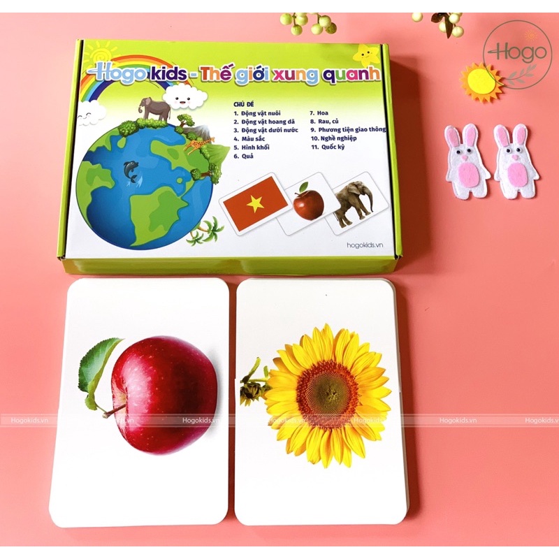 [HÀNG CHUẨN] Bộ Thẻ Học Thông Minh Flashcard Chất Lượng Cao Size Lớn