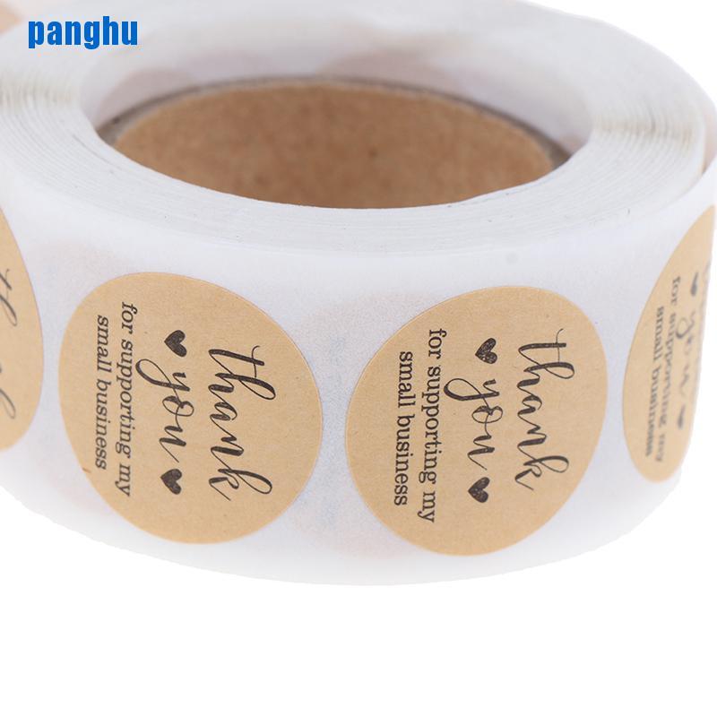 (Hàng Mới Về) Cuộn 500 Miếng Dán In Chữ Thank You