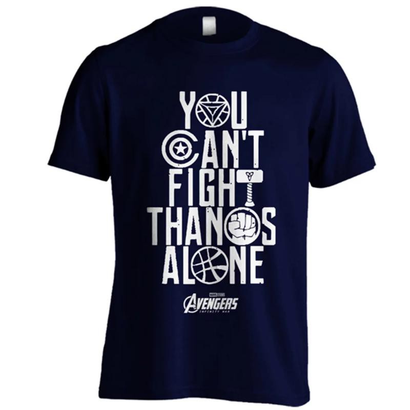 Marvel Áo Thun In Hình Siêu Anh Hùng Avenger Distro - C06 - Xanh Navy Dongker Infinity Wars Cỡ Lớn 6XL