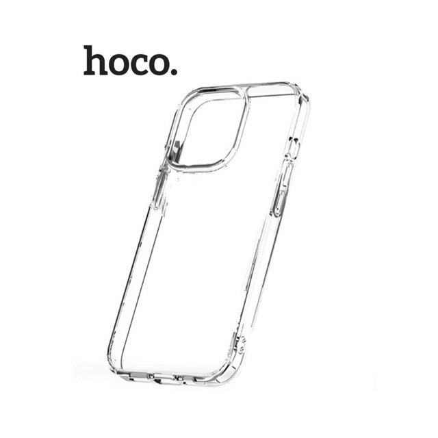 Ốp lưng trong suốt hoco. chất liệu TPU dẻo độ đàn hồi cao chống rơi vỡ cho iPhone 14 Pro