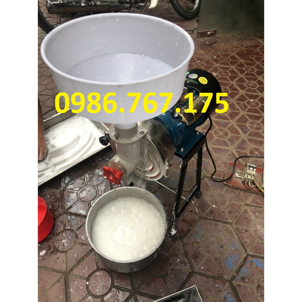 Máy xay bột gạo nước đỗ tương gạo khô bằng cối đá làm bánh cuốn, bún, phở