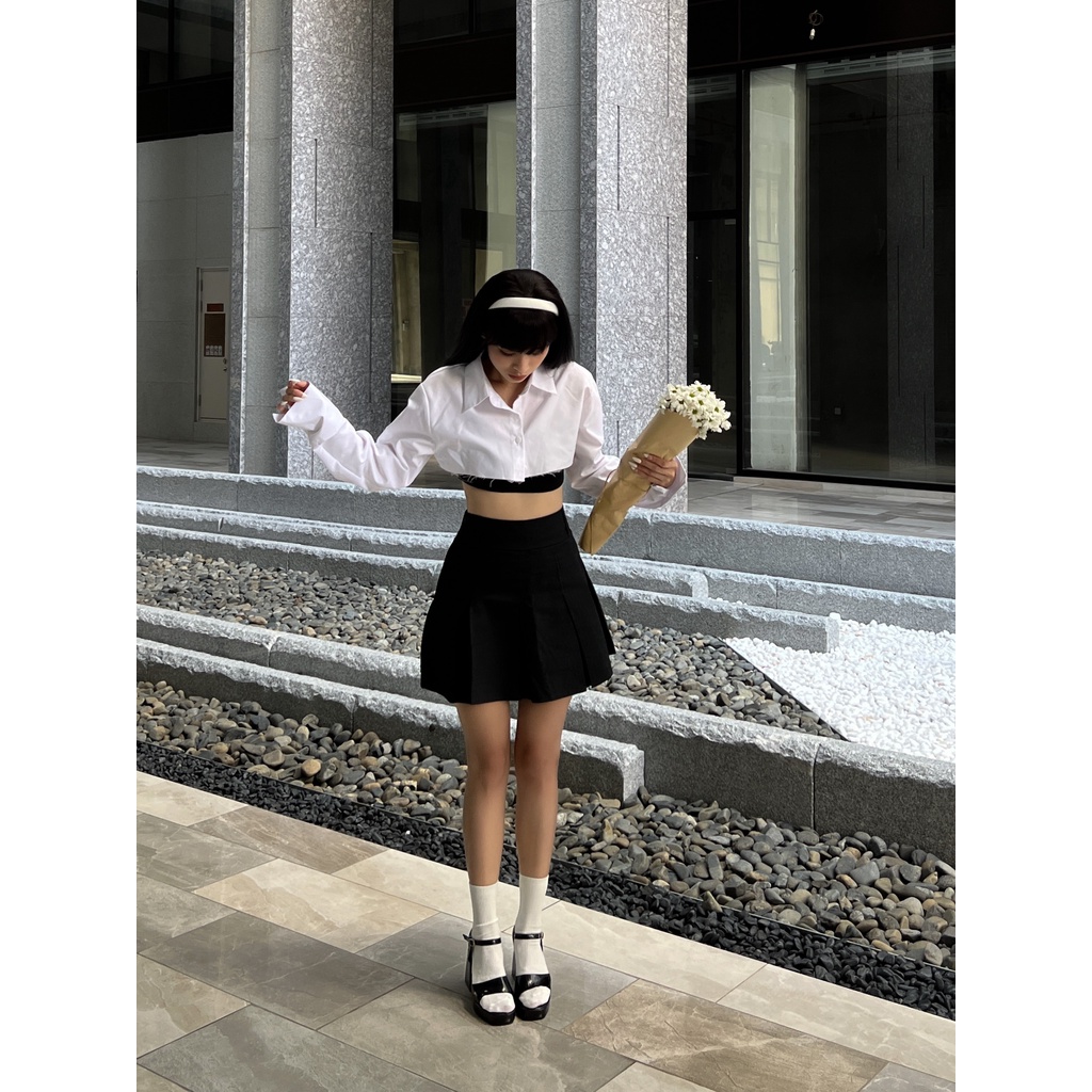 Chân váy xếp li lớn - Zena Skirt - DEPASS