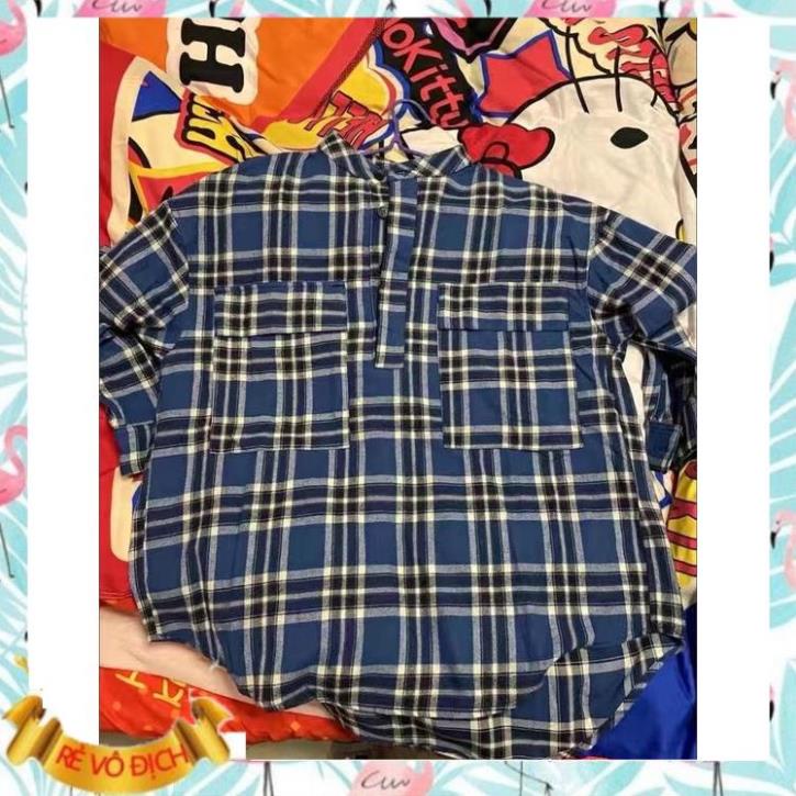 Áo flannel unisex Fear Of God phong cách hiphop