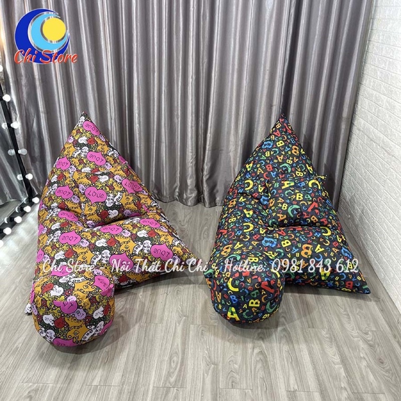 Gối Lười Hạt Xốp Hình Thuyền, Ghế Lười Hạt Xốp Uma ĐÃ KÈM XỐP