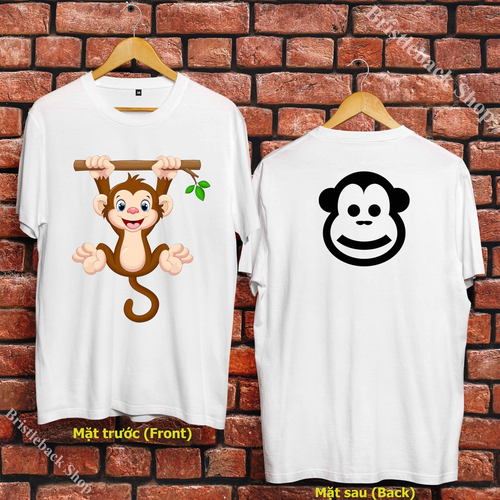 🍬Áo Unisex Tuổi Thân - 12 con Giáp - Áo Unisex hình con Khỉ - Monkey T-Shirt cực chất - Y21MNK-005